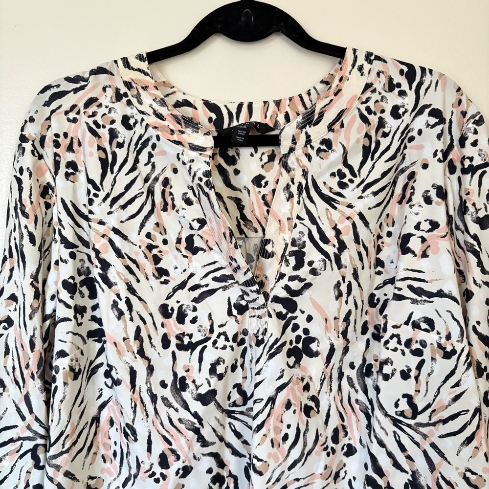 Tribal Multicolor Animal Print Blouse Size XL NWT - Picture 7 of 16
